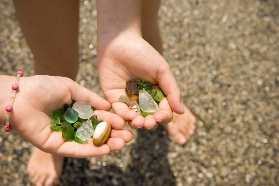 Sea glass from the beach