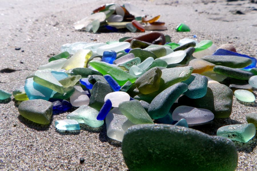 coloured sea glass