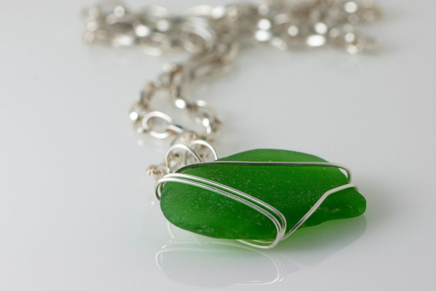 Sea glass necklace